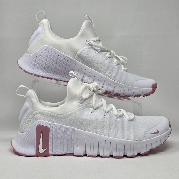 Nike Free Metcon 6 White Elemental Pink Training FJ7126-106 Women's Size 11 New - Picture 2 of 10
